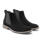 Men's Suede Leather Chelsea Ankle Boots For Working