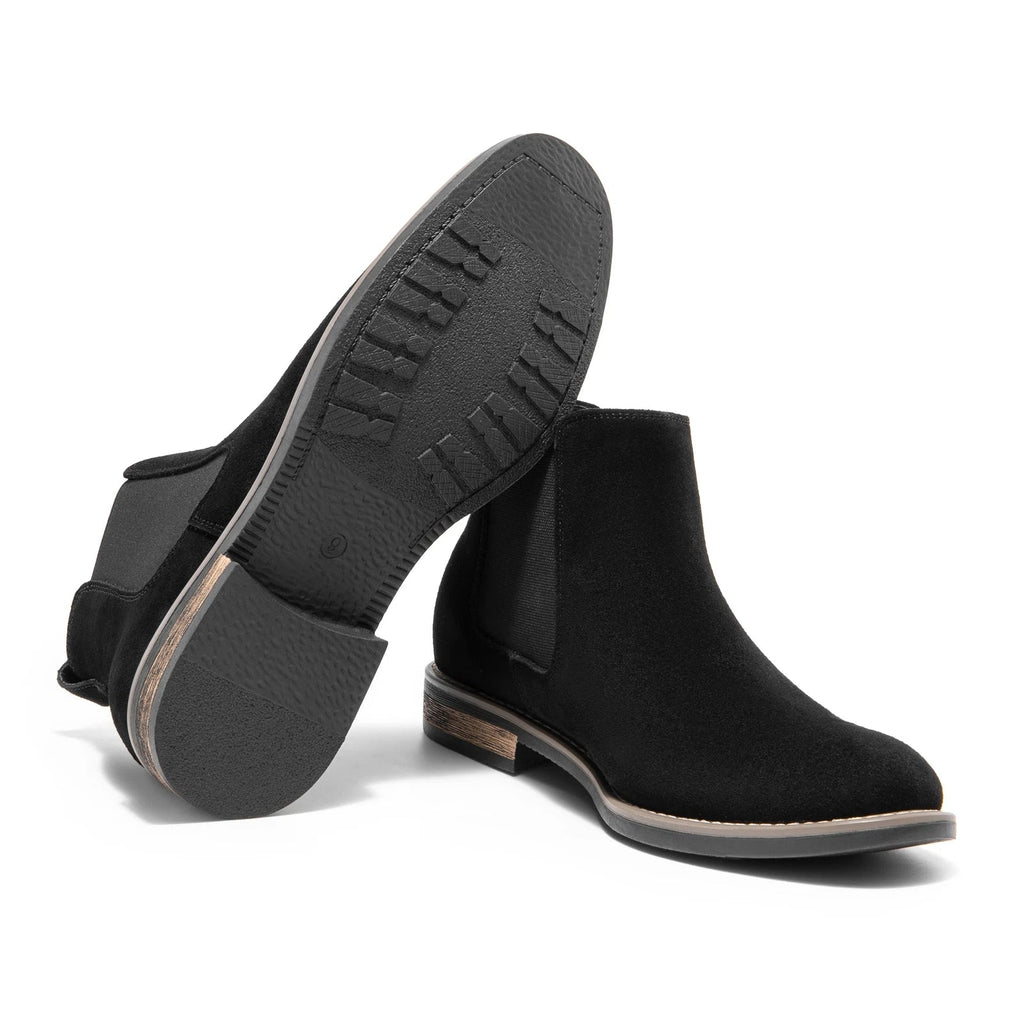 Men's Suede Leather Chelsea Ankle Boots For Working