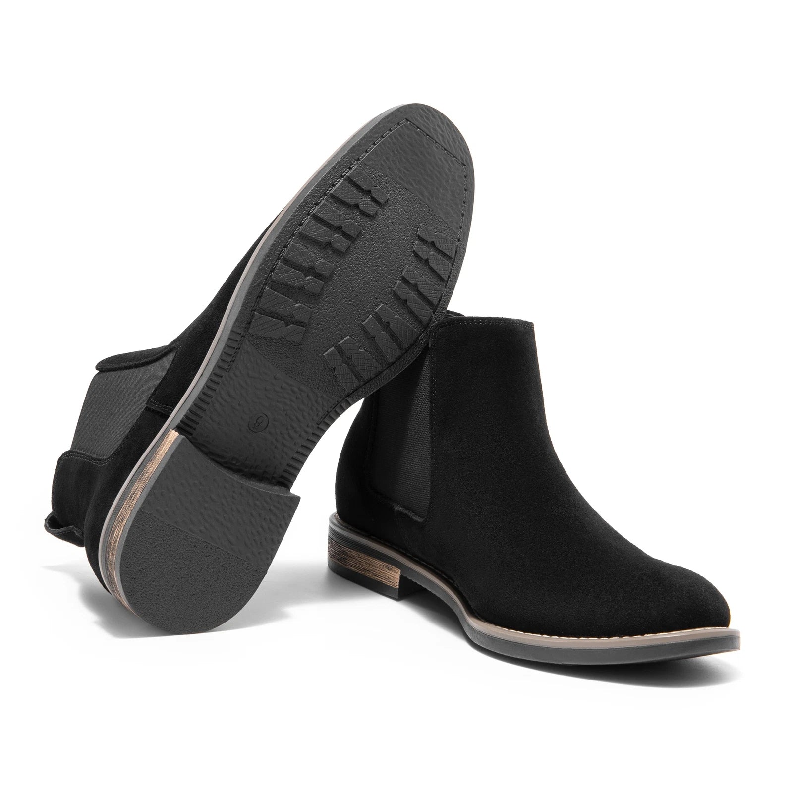 Men's Suede Leather Chelsea Ankle Boots For Working