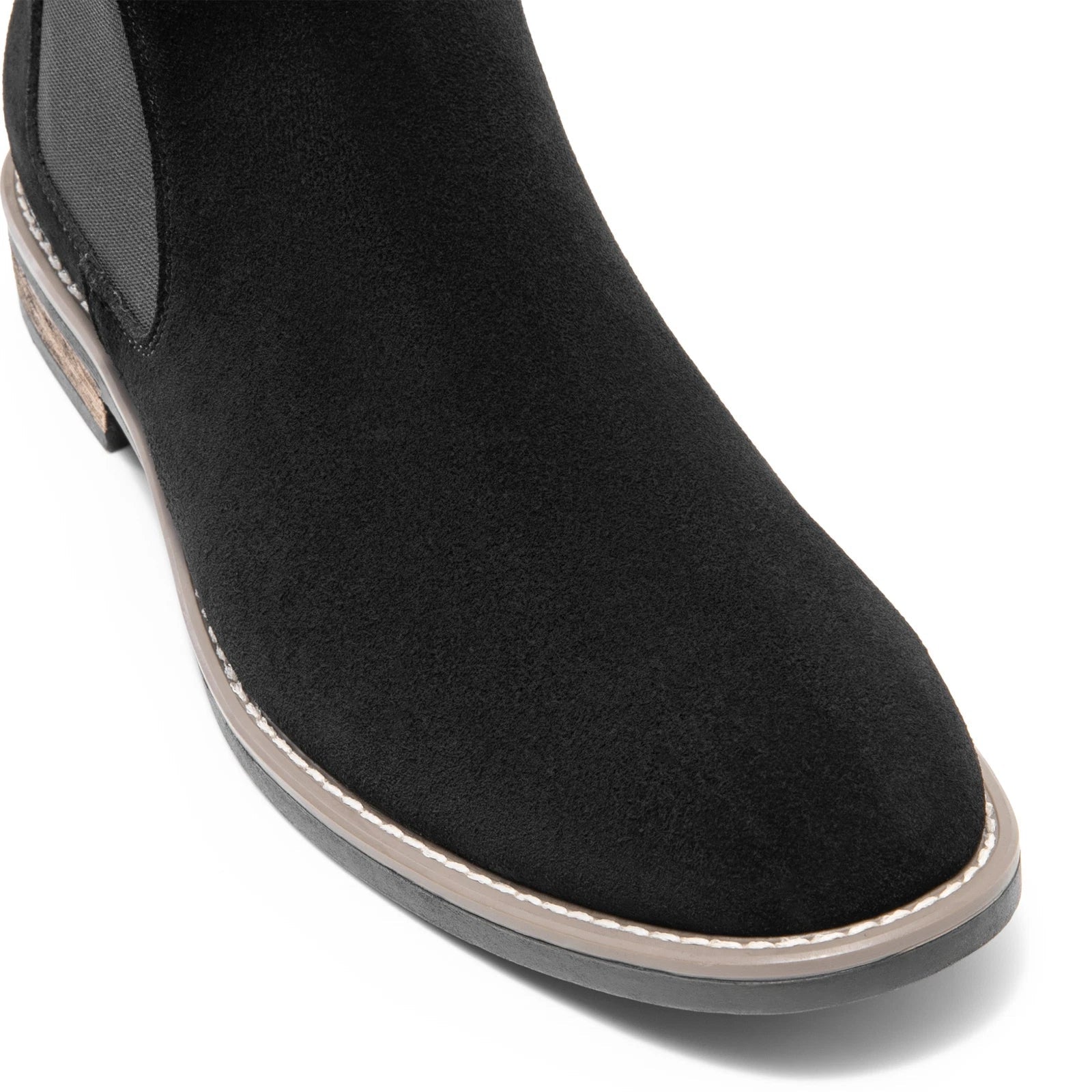 Men's Suede Leather Chelsea Ankle Boots For Working