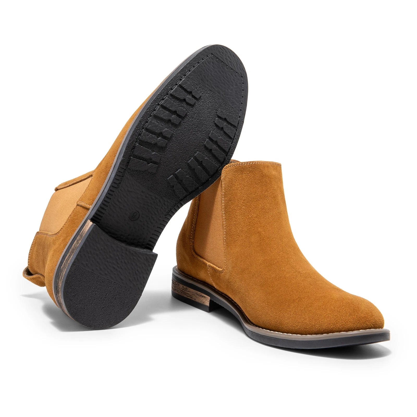 Men's Suede Leather Chelsea Ankle Boots For Working