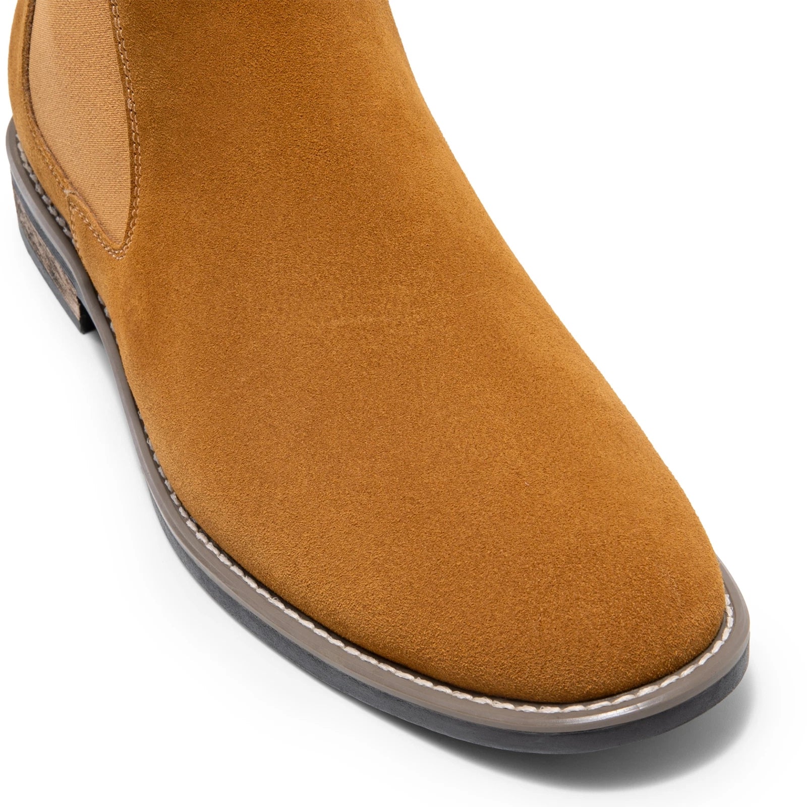 Men's Suede Leather Chelsea Ankle Boots For Working