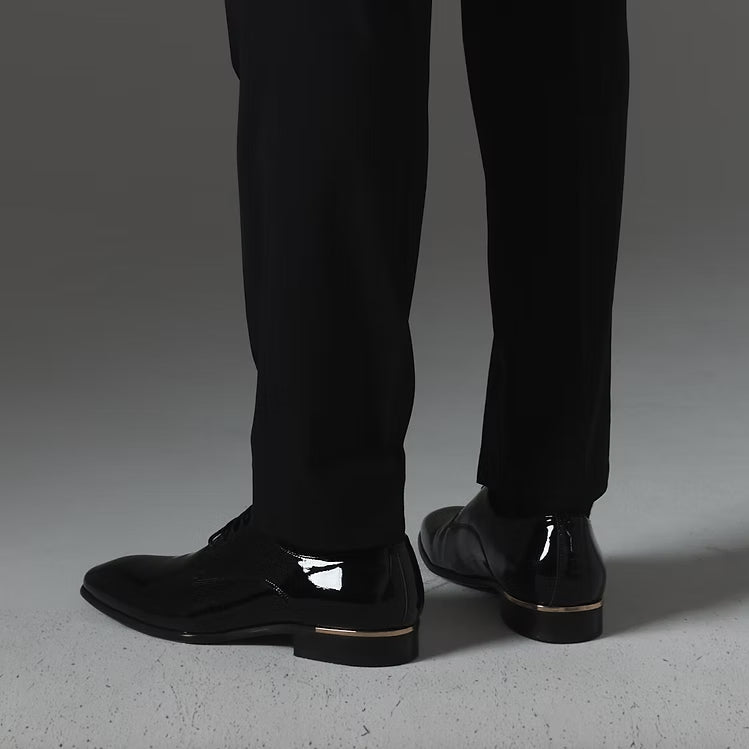 Patent Black & Gold Shoe