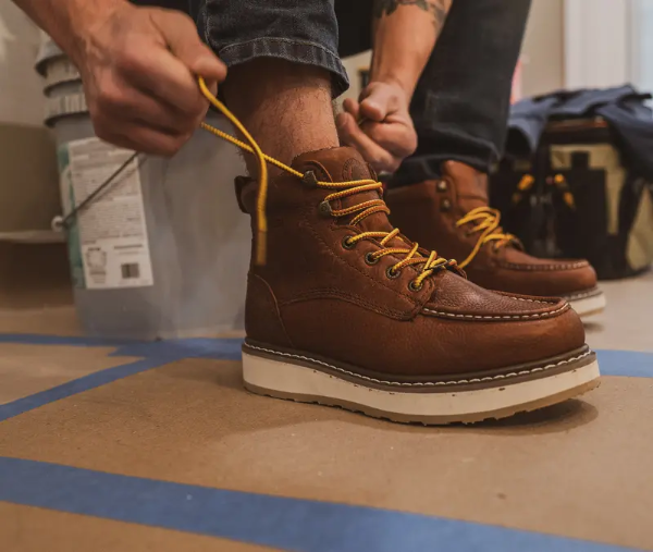 6 Inch Waterproof Wedge Work Boots