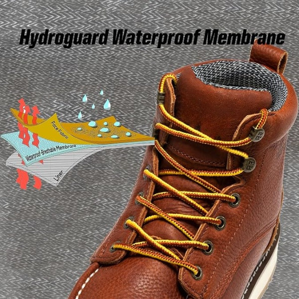 6 Inch Waterproof Wedge Work Boots